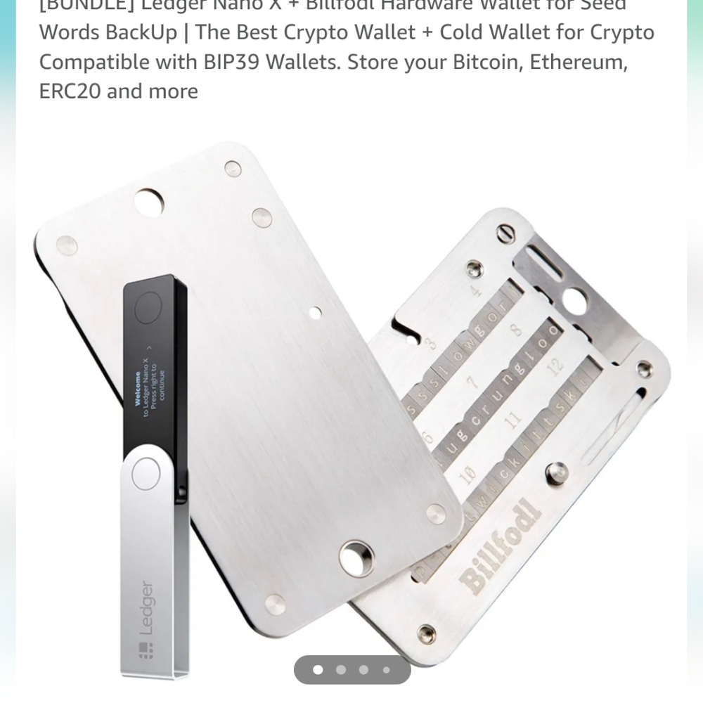  Ledger Nano X + Billfodl Hardware Wallet